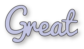 Presscut Cutting and Embossing Stencils - Great