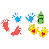 Presscut Cutting and Embossing Stencils - Baby Hands, Feet and Bottle set