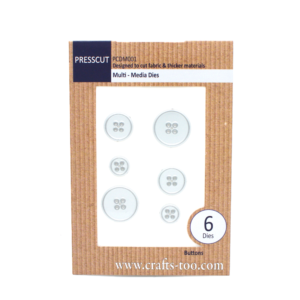 Presscut Multi Media Dies - Buttons (6pcs)