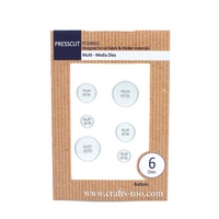 Presscut Multi Media Dies - Buttons (6pcs) Presscut Multi Media Dies - Buttons (6pcs)