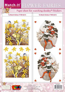 Match-It Flower Fairies 3D Christmas Sheet