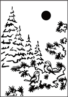 Nellie Snellen Embossing Folder - Snow Birds