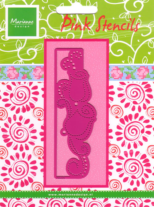 Marianne Design Pink Stencil - Roses