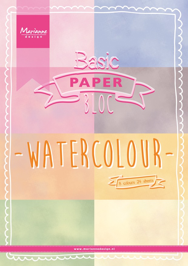 Marianne Design Paper Bloc - Watercolor