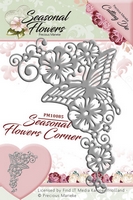 Precious Marieke Seasonal Flowers Cutting Die - Corner