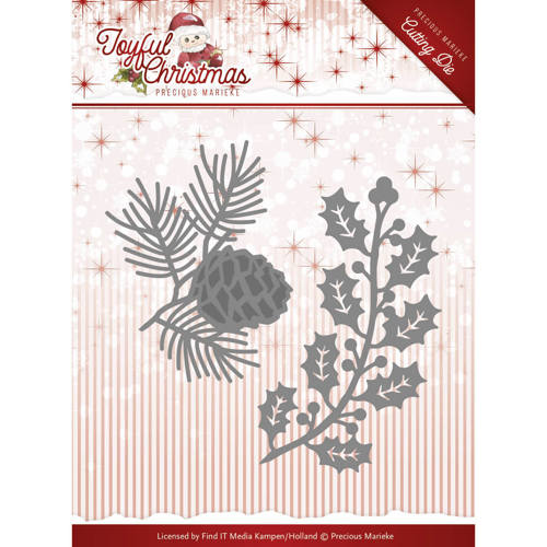 Precious Marieke Joyful Christmas Cutting Die - Christmas Foliage