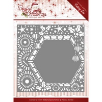 Precious Marieke Joyful Christmas Cutting Die - Ribbon Frame