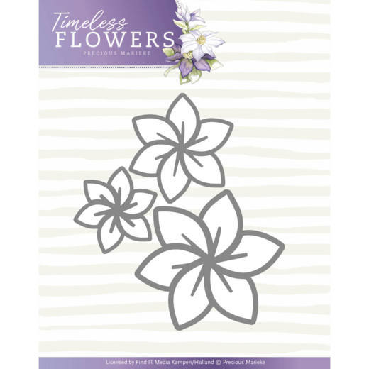 Precious Marieke Timeless Flowers Cutting Die - Clematis Trio