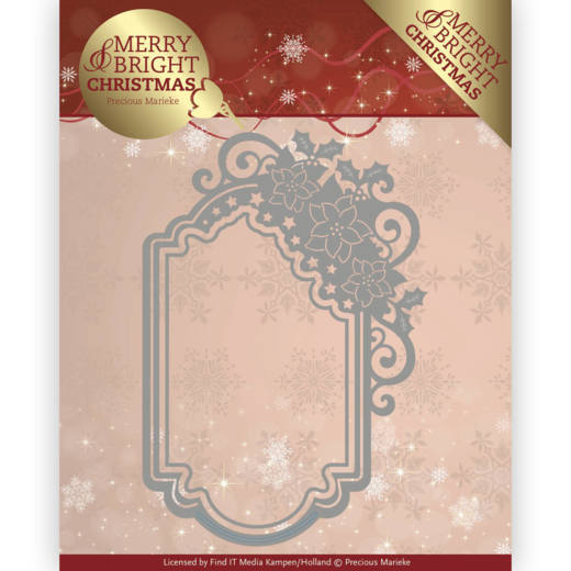 Precious Marieke Merry and Bright Christmas Cutting Die - Poinsettia Ornament