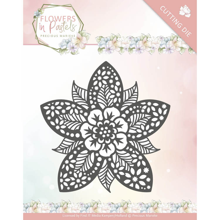 Precious Marieke Flowers in Pastels Cutting Dies - Reverse Flower