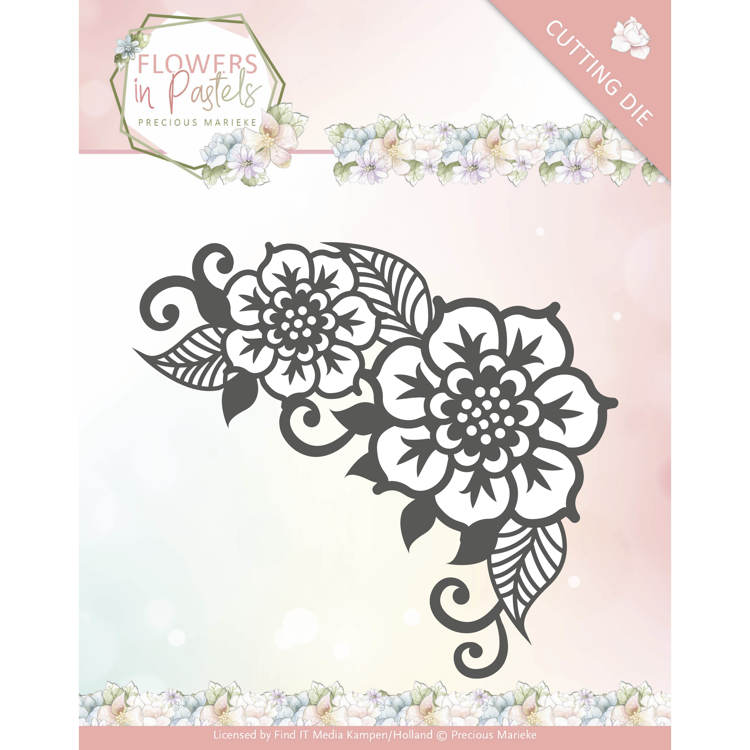 Precious Marieke Flowers in Pastels Cutting Dies - Floral Corner