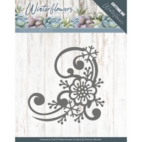 Precious Marieke Winter Flowers Cutting Die - Snowflake Flower Corner