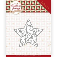 Precious Marieke Warm Christmas Feelings Cutting Die - Swirl Star