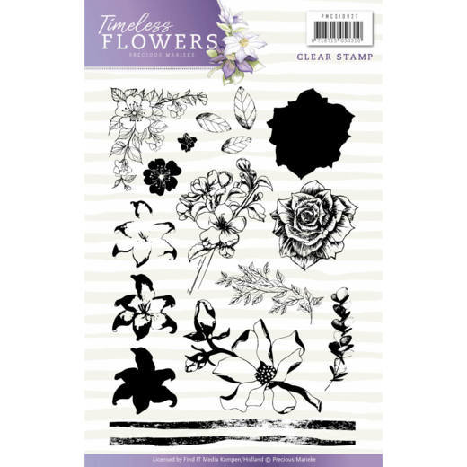 Precious Marieke Timeless Flowers Clear Stamp