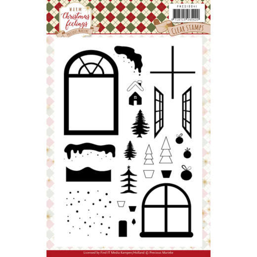 Precious Marieke Warm Christmas Feelings Clear Stamp