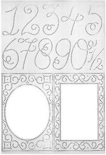 Ornare Stencil - Numbers & Frames DH3