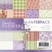 Precious Marieke Timeless Flowers Clear Paper Pack