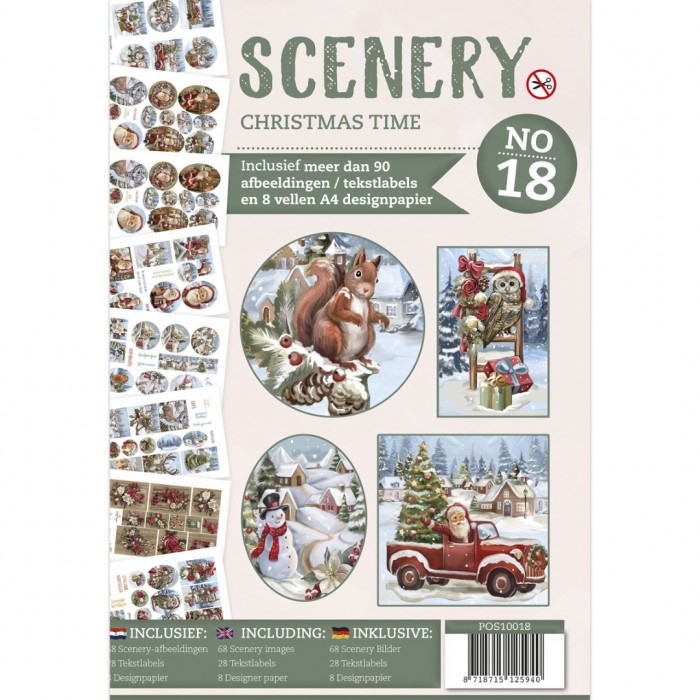 NEW Find It Media Push Out Book Scenery 18 - Christmas Time