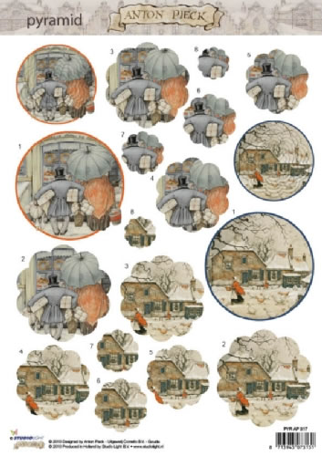 Anton Pieck Pyramid 3D - (10 Sheets) NOW HALF PRICE