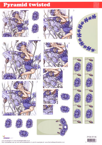 Twisted Pyramid 3D - Flower Fairies (10 Sheets) NOW HALF PRICE