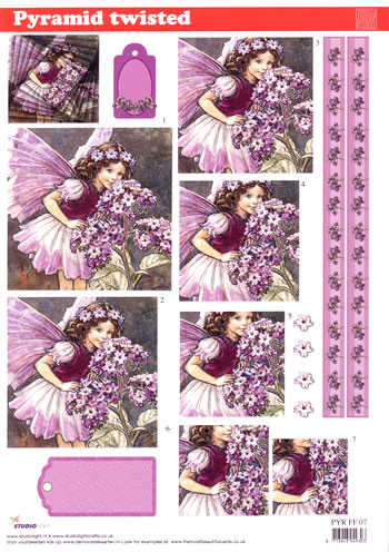 Twisted Pyramid 3D - Flower Fairies (10 Sheets) NOW HALF PRICE