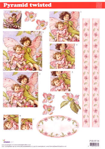Twisted Pyramid 3D - Flower Fairies (10 Sheets) NOW HALF PRICE