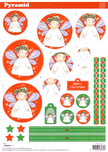 Twisted Pyramid 3D - Christmas Fairy (10 Sheets) NOW HALF PRICE