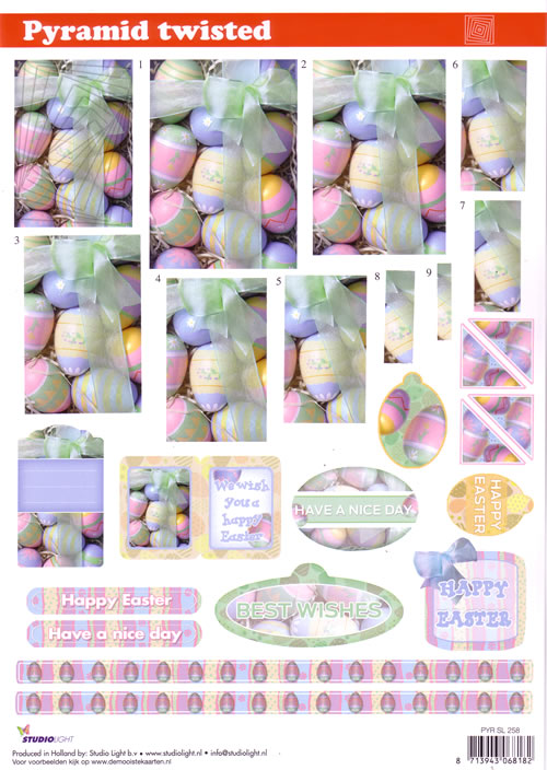 Pyramid Twisted 3D - Happy Easter (10 Sheets) NOW HALF PRICE