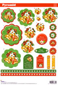 Pyramid 3D - Christmas Bells (10 Sheets) NOW HALF PRICE