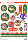 Pyramid Twisted 3D - Christmas Basket (10 Sheets) NOW HALF PRICE