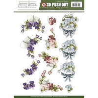 Precious Marieke Fantastic Flowers 3D Push Outs