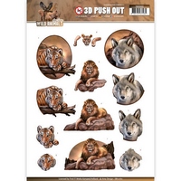 Amy Design Wild Animals 3D Push Outs Amy Design Wild Animals 3D Push Outs