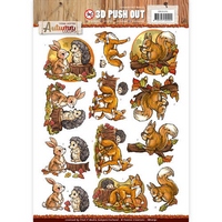 Yvonne Creations 3D Push Outs Autumn Colors - Animals