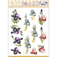 Precious Marieke Early Spring 3D Push Outs - Early Irises Precious Marieke Early Spring 3D Push Outs - Early Irises