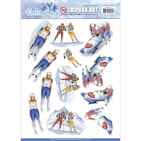 Jeanine's Art Wintersports 3D Push Outs - Biathlon Jeanine's Art Wintersports 3D Push Outs - Biathlon