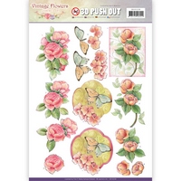 Jeanine's Art Vintage Flowers Push Outs - Sweetheart Vintage Jeanine's Art Vintage Flowers Push Outs - Sweetheart Vintage