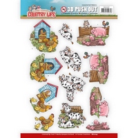 Yvonne Creations Country Life Push Outs - Farm Animals