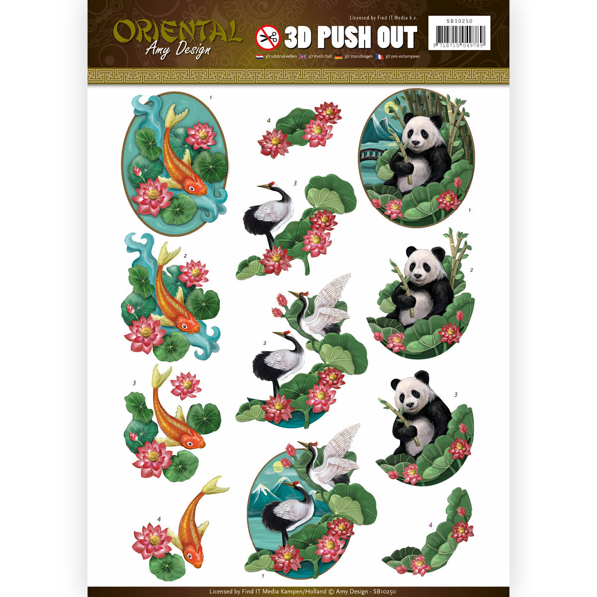 Amy Design Oriental Push Outs - Animals