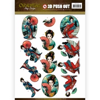 Amy Design Oriental Push Outs - Geishas Amy Design Oriental Push Outs - Geishas