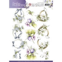 Precious Marieke Timeless Flowers 3D Push Outs - Bouquets