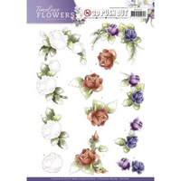 Precious Marieke Timeless Flowers 3D Push Outs - Roses Precious Marieke Timeless Flowers 3D Push Outs - Roses