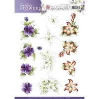 Precious Marieke Timeless Flowers 3D Push Outs - Lillies Precious Marieke Timeless Flowers 3D Push Outs - Lillies