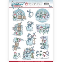 NEW Yvonne Creations Christmas Dreams 3D Pushout - Snowman NEW Yvonne Creations Christmas Dreams 3D Pushout - Snowman
