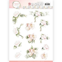 Precious Marieke Flowers in Pastels 3D Pushout - Believe in Pink