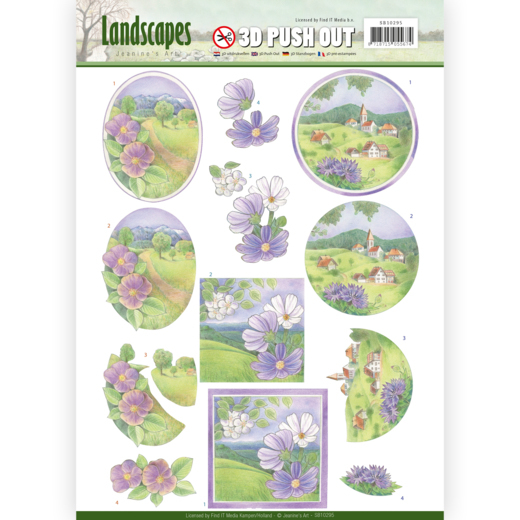 Jeanine's Art Landscapes 3D Pushout - Spring Landscapes