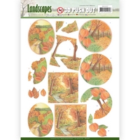 NEW Jeanine's Art Landscapes 3D Pushout - Fall Landscapes NEW Jeanine's Art Landscapes 3D Pushout - Fall Landscapes