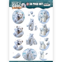 NEW Amy Design Keep it Cool 3D Pushout - Cool Polar Bears NEW Amy Design Keep it Cool 3D Pushout - Cool Polar Bears