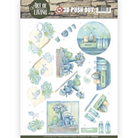 Jeanine's Art - Art of Living 3D Pushout - Blue Art Jeanine's Art - Art of Living 3D Pushout - Blue Art