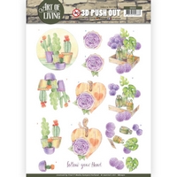 Jeanine's Art - Art of Living 3D Pushout - Purple Art Jeanine's Art - Art of Living 3D Pushout - Purple Art