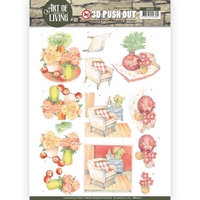 Jeanine's Art - Art of Living 3D Pushout - Red Art Jeanine's Art - Art of Living 3D Pushout - Red Art
